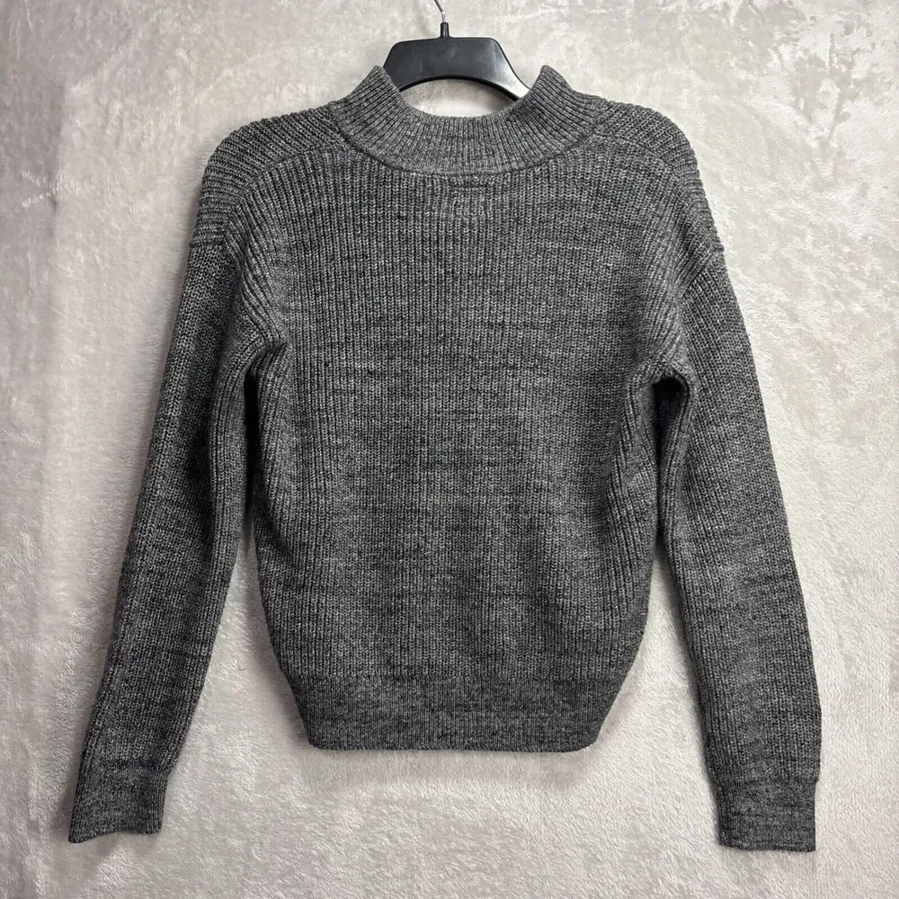 Gap Kids Pullover Sweatshirt 1/4 zip size large Long Sleeve Casual Dark Grey